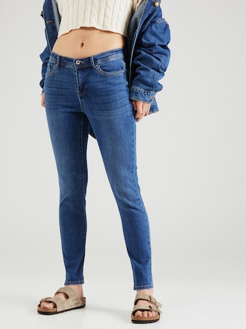 ONLY Slimfit Jeans 'WAUW' in Blauw: voorkant