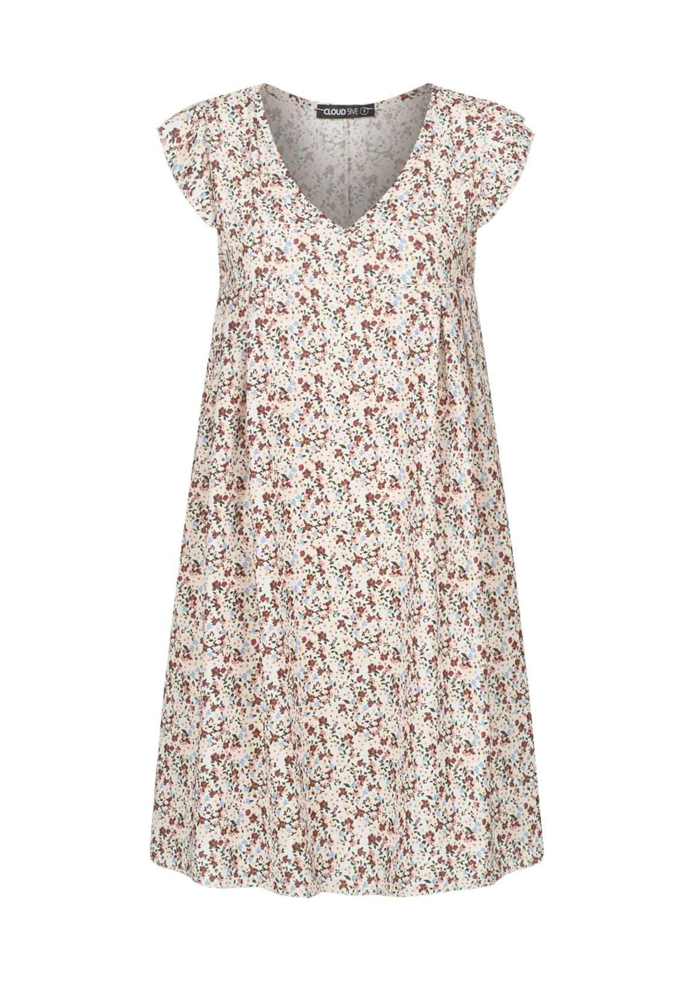 Cloud5ive Kleid in Beige: Vorderseite