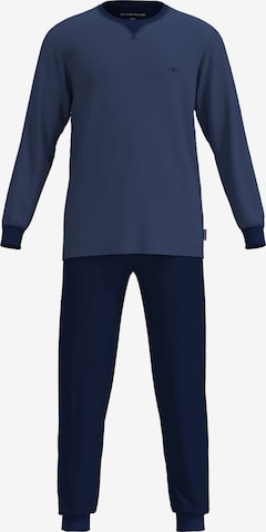 Pyjama long TOM TAILOR en bleu : devant