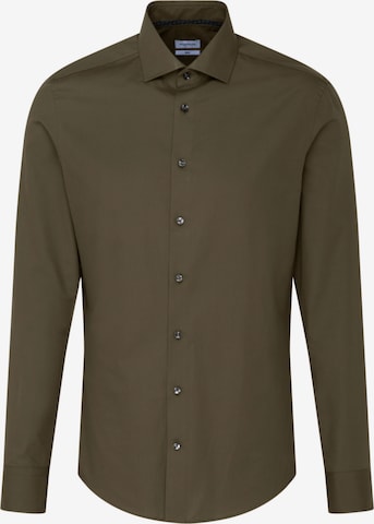 Chemise business SEIDENSTICKER en vert : devant