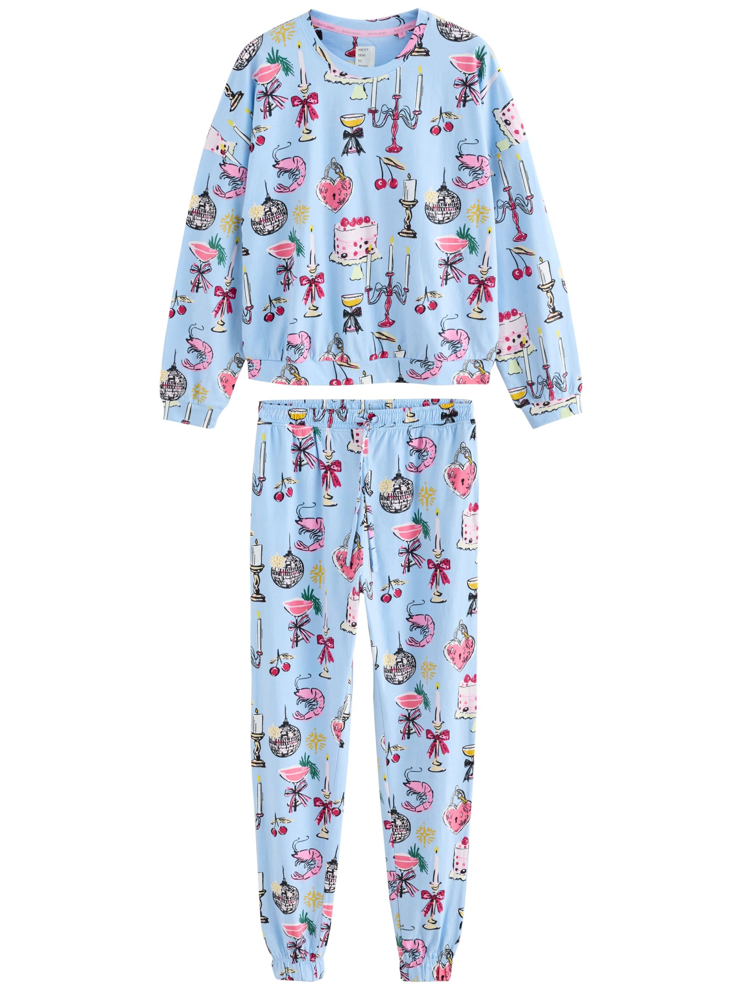 Next - Pijama em azul: frente