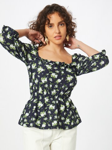 Dorothy Perkins Shirt 'Ditsy' in Blau: Vorderseite