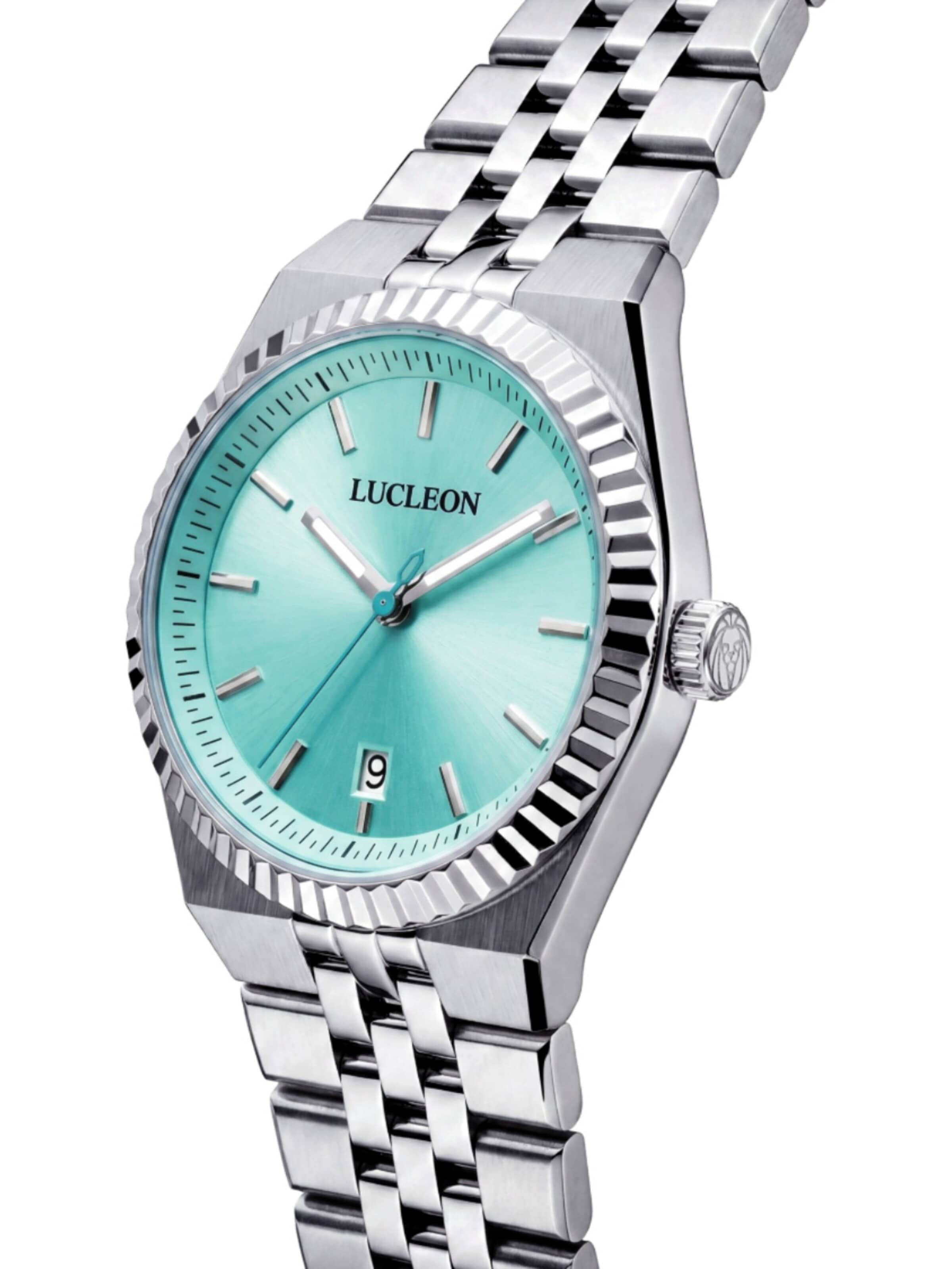 Lucleon Analoog horloge 'Flute' in Zilver