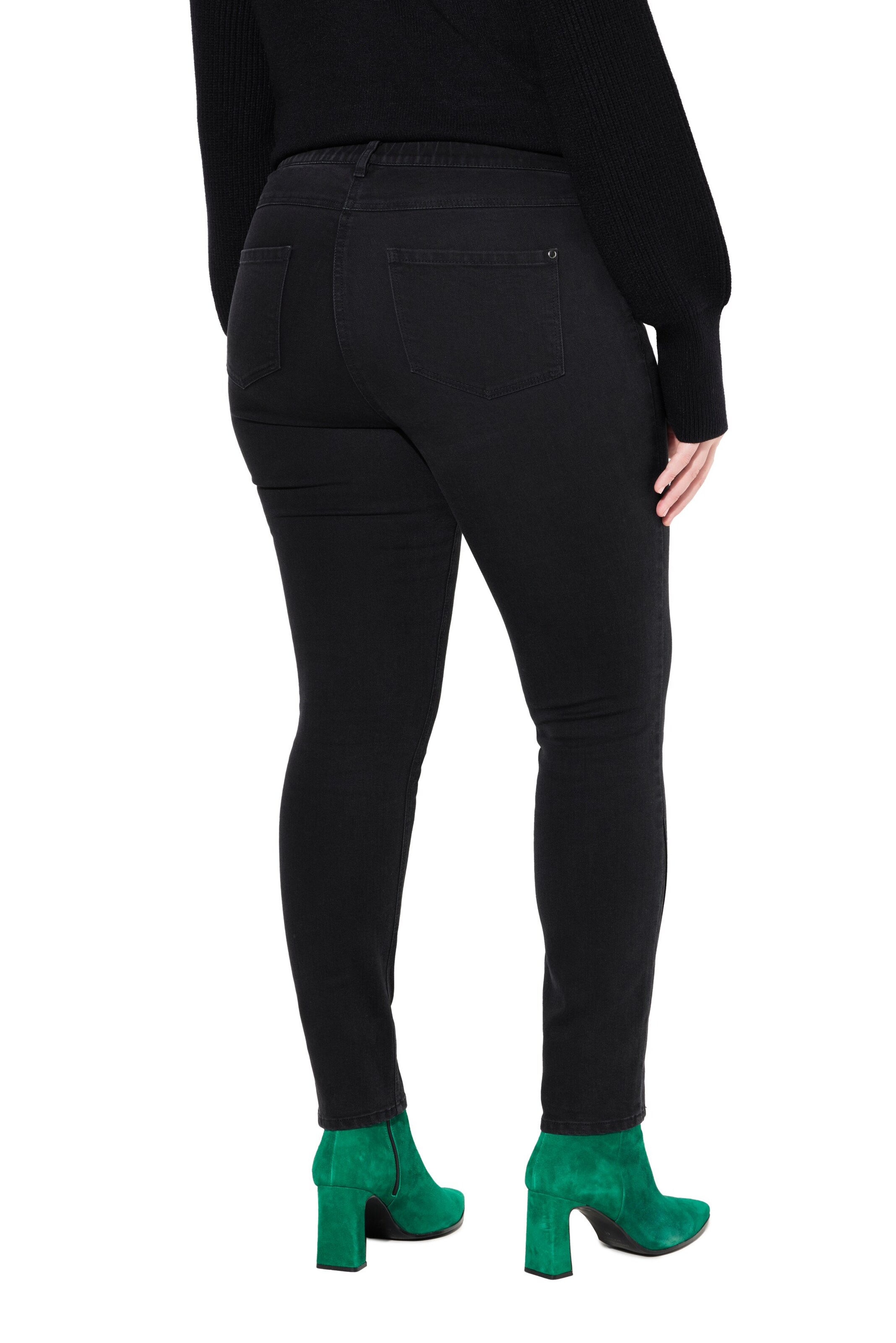 Ulla Popken Skinny Jeans in Zwart