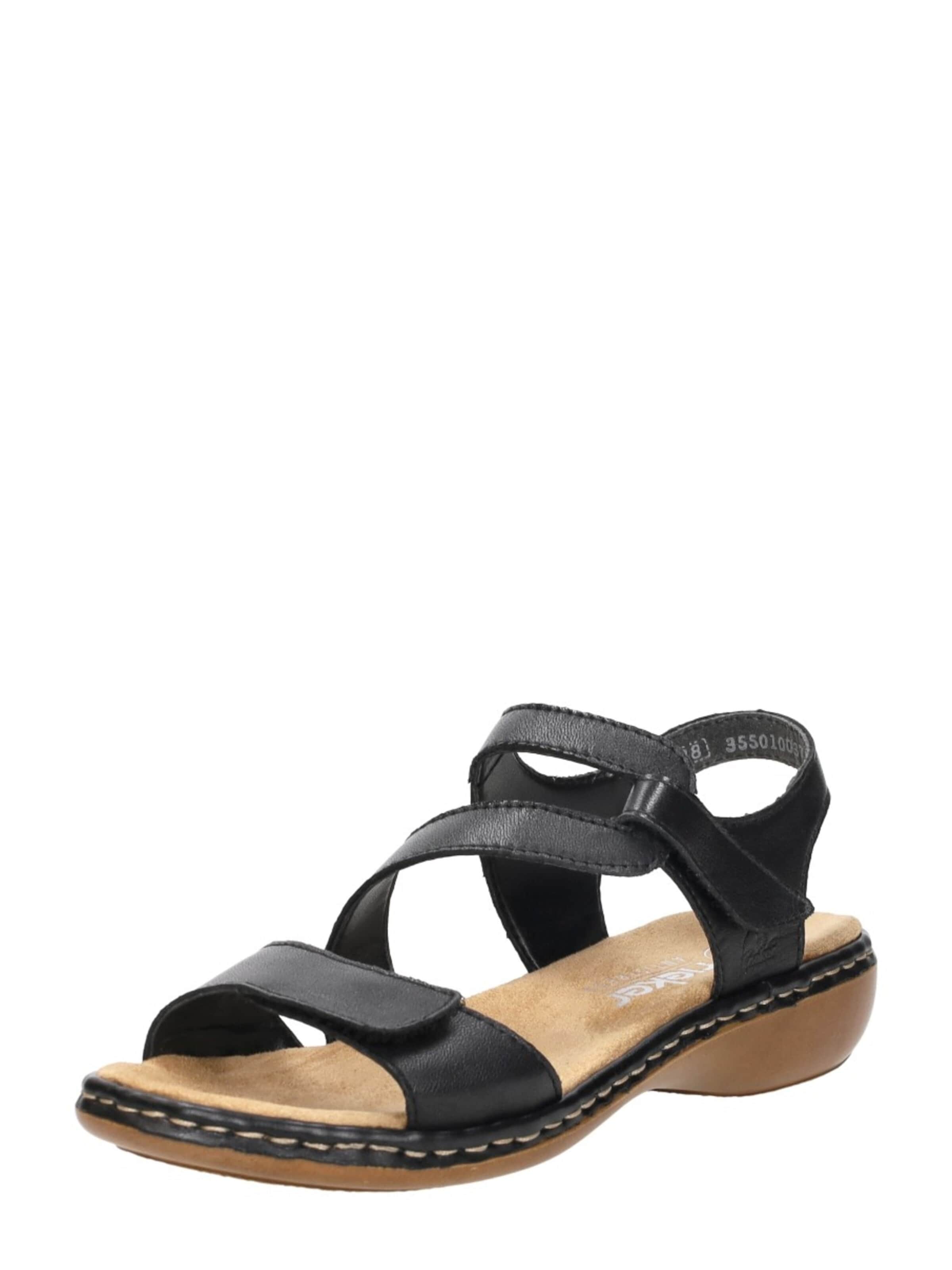 Sandales 'Dames sandalen' Rieker en noir