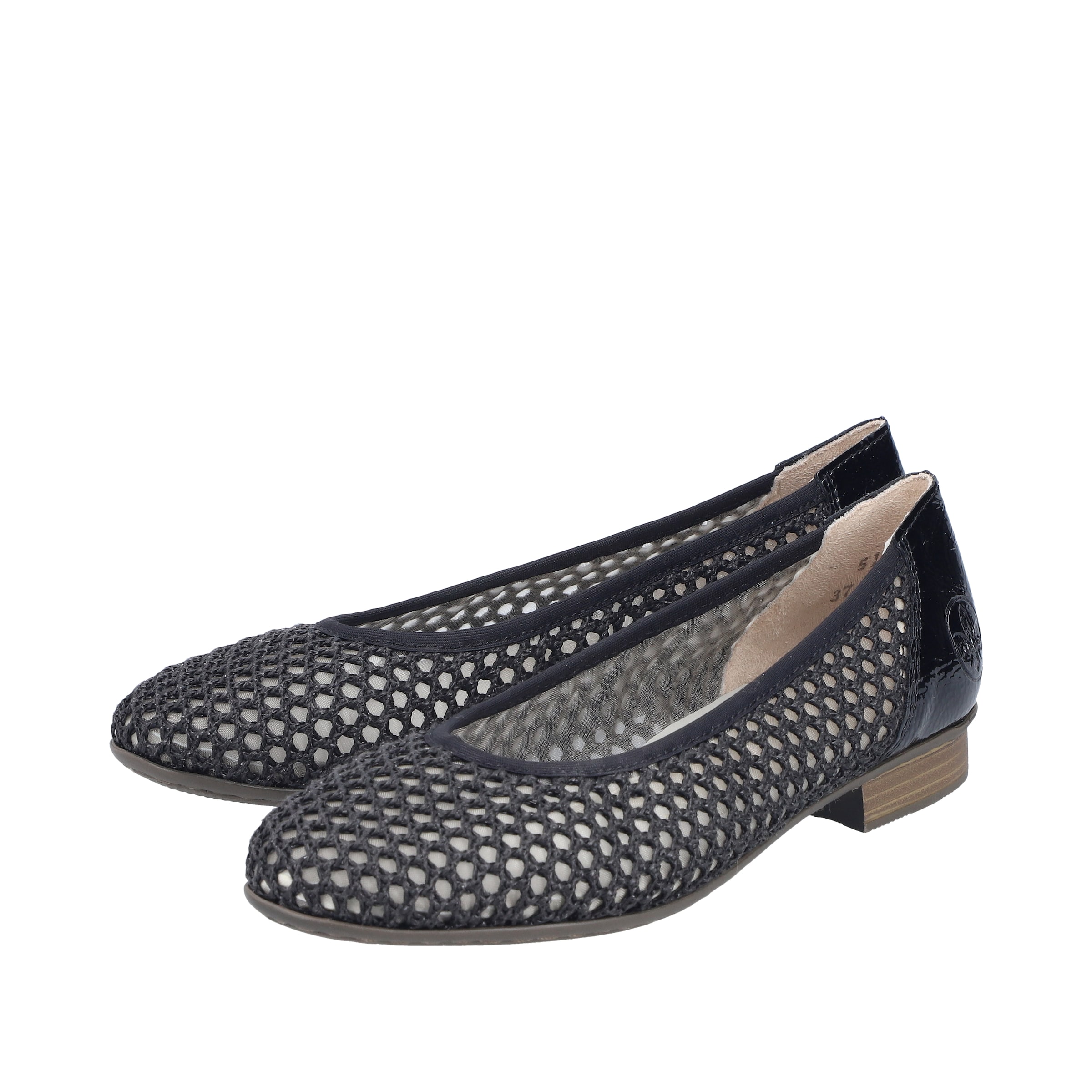 Rieker Ballerina in Schwarz