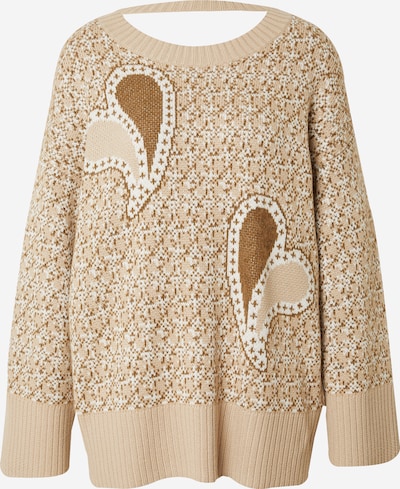 BOSS Neulepaita 'FALONE' värissä beige / kameli, Tuotenäkymä