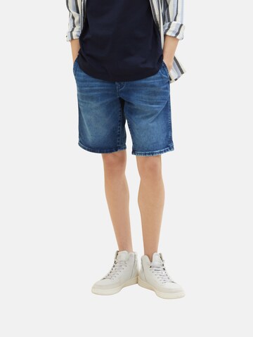 TOM TAILOR DENIM Regular Shorts in Blau: predná strana