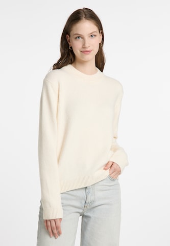 DreiMaster Vintage Пуловер в бяло: отпред