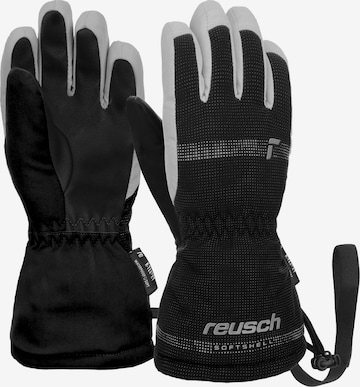 REUSCH Athletic Gloves in Black: front