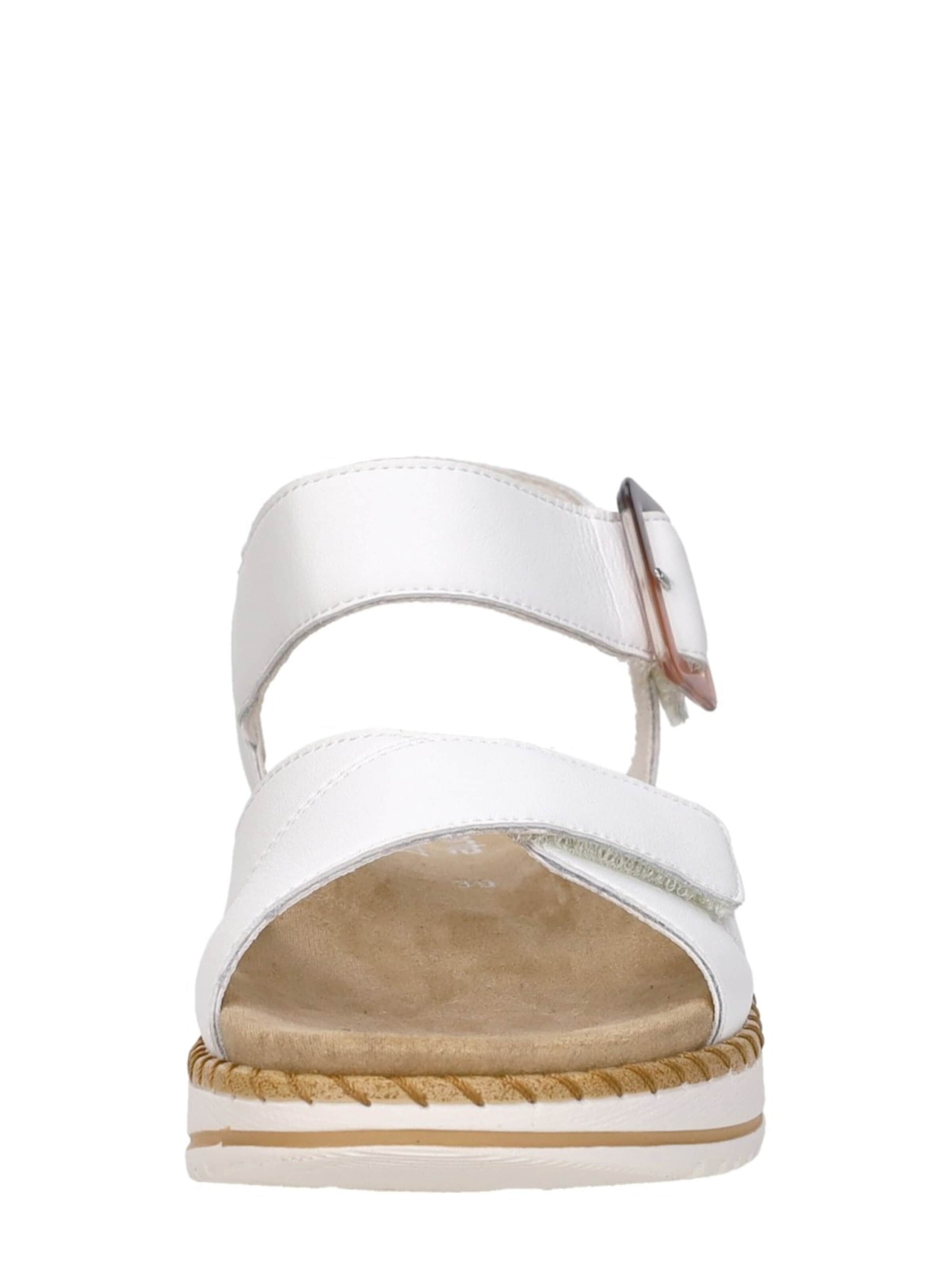 Sandales 'Sandalen Plat' REMONTE en blanc