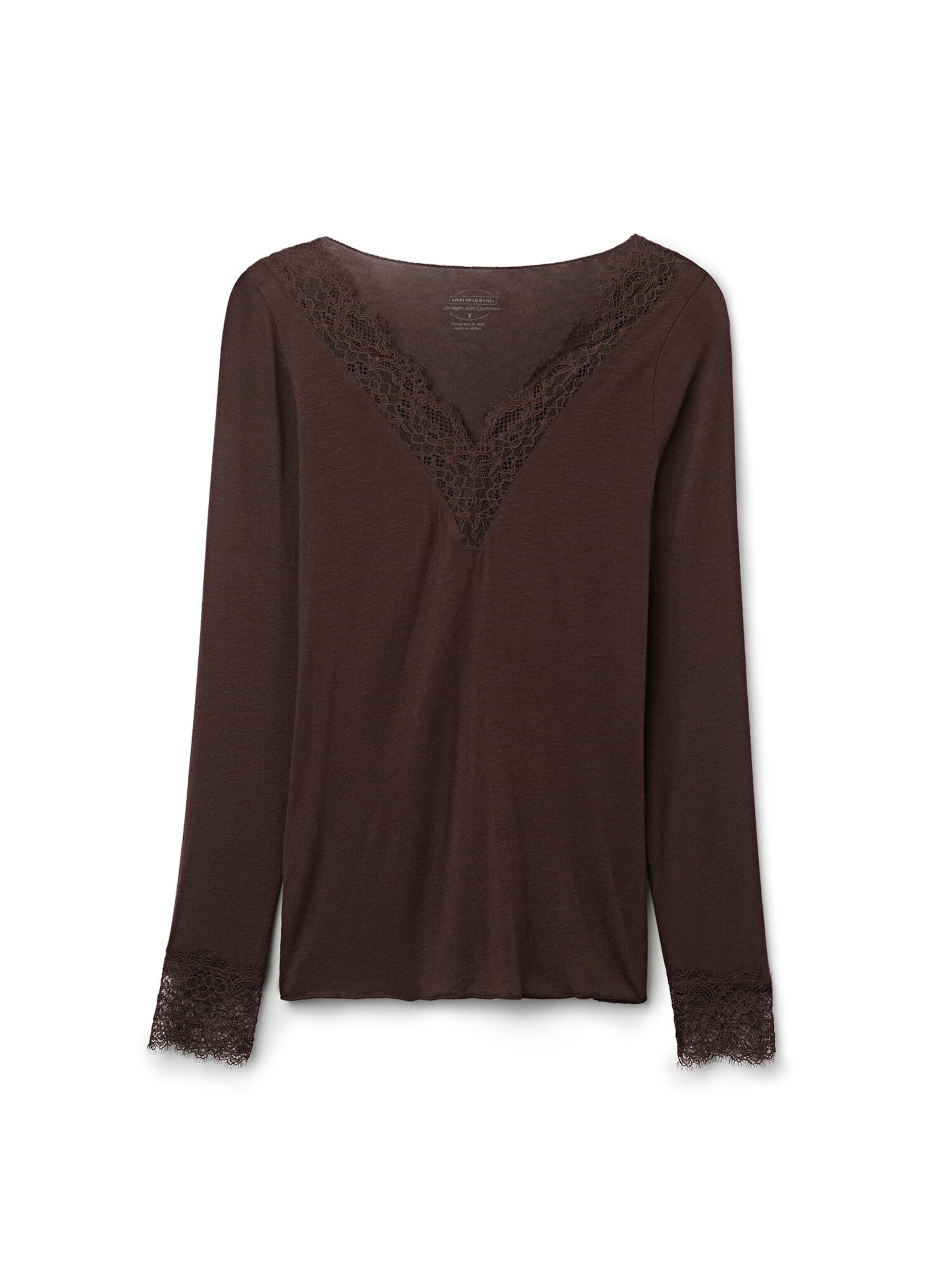 INTIMISSIMI Shirt 'Ultralight' in Brown: front