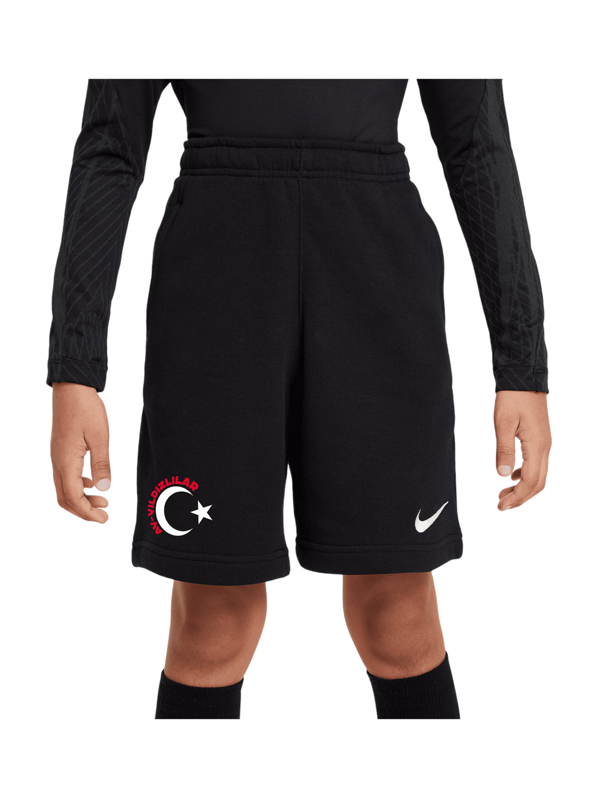 Loosefit Pantalon de sport NIKE en noir : devant