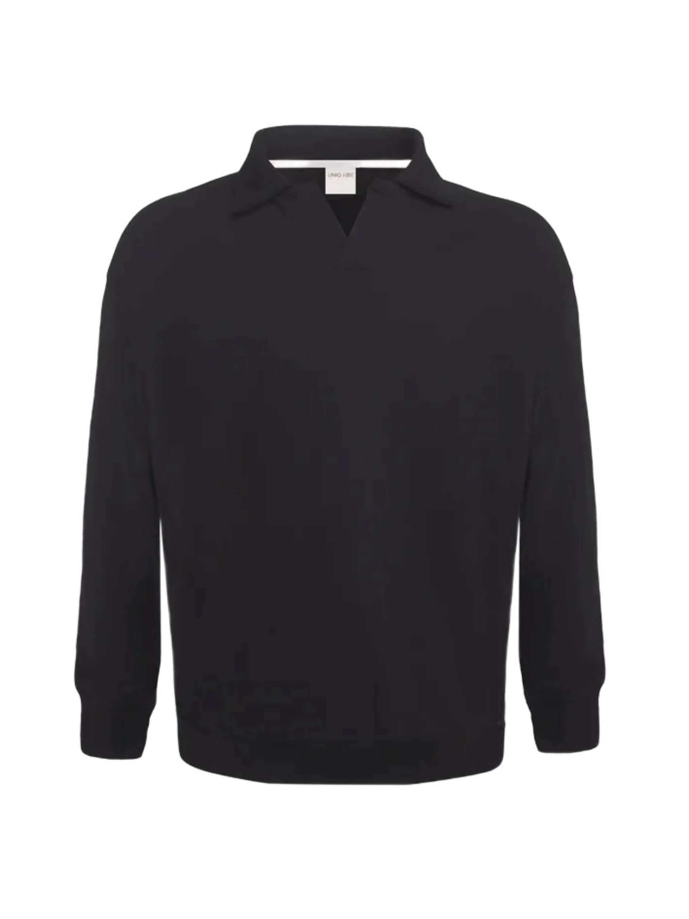 UNIQVIBE Sweatshirt in Zwart: voorkant