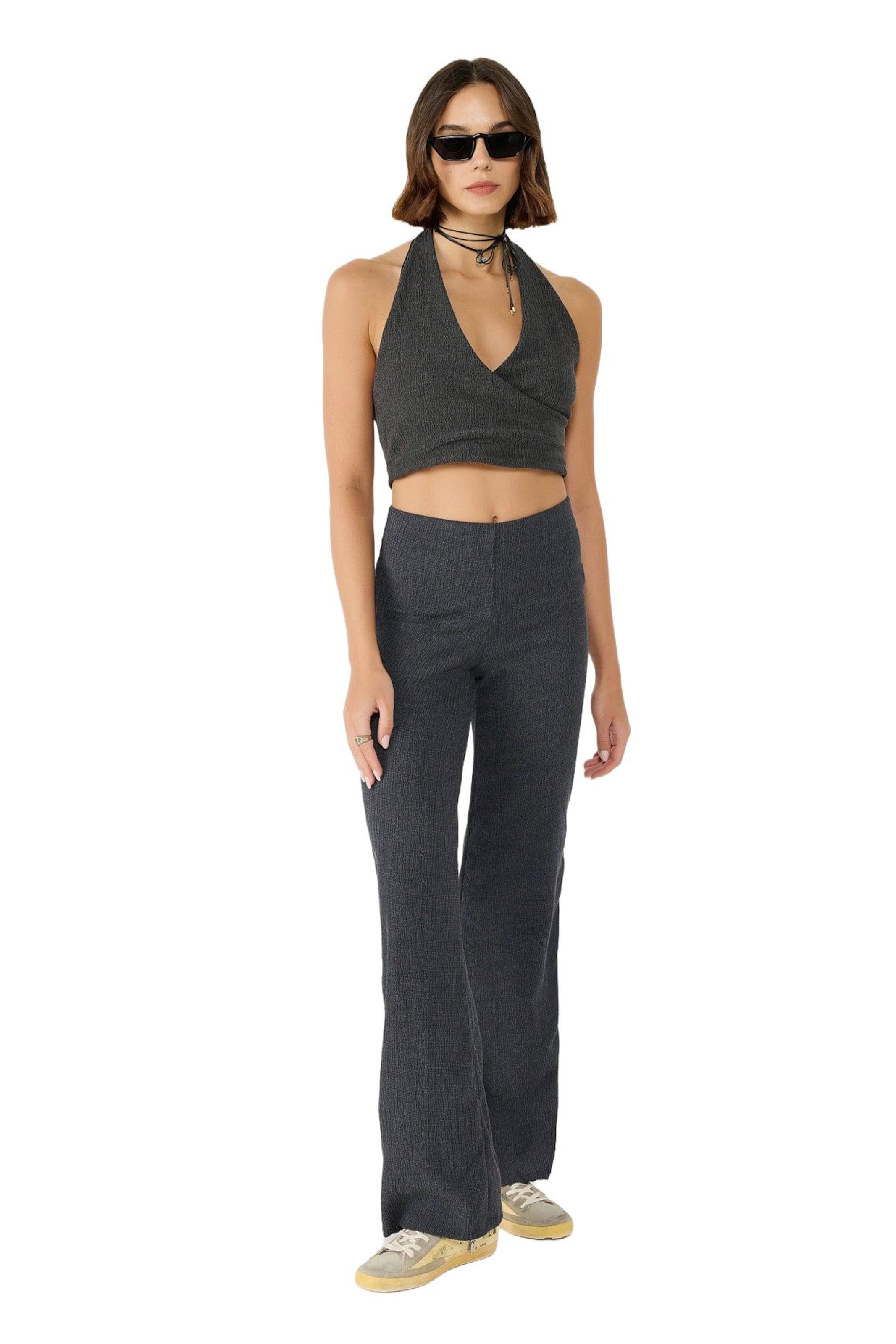 No Matter What Loosefit Broek in Grijs: voorkant