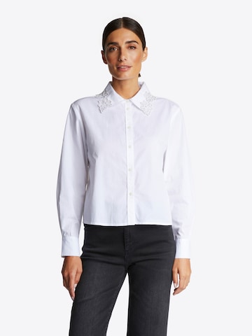 Rich & Royal Bluzka w kolorze biały: przód