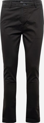 Coupe slim Pantalon chino TOPMAN en noir : devant