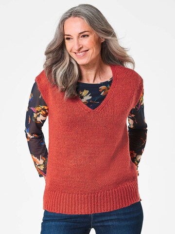 Cardigan Goldner en rouge : devant