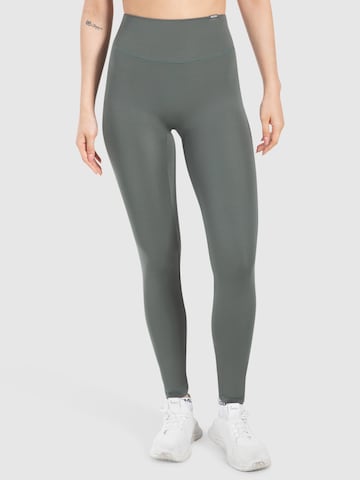 Smilodox Slimfit Leggings ' Jaine ' in Groen: voorkant