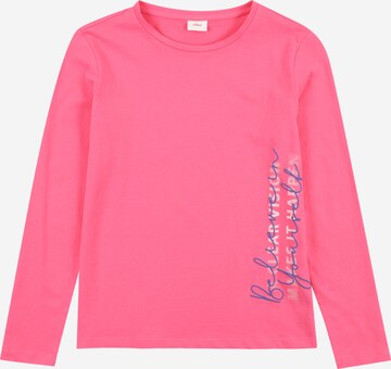 s.Oliver T-shirt i rosa: framsida