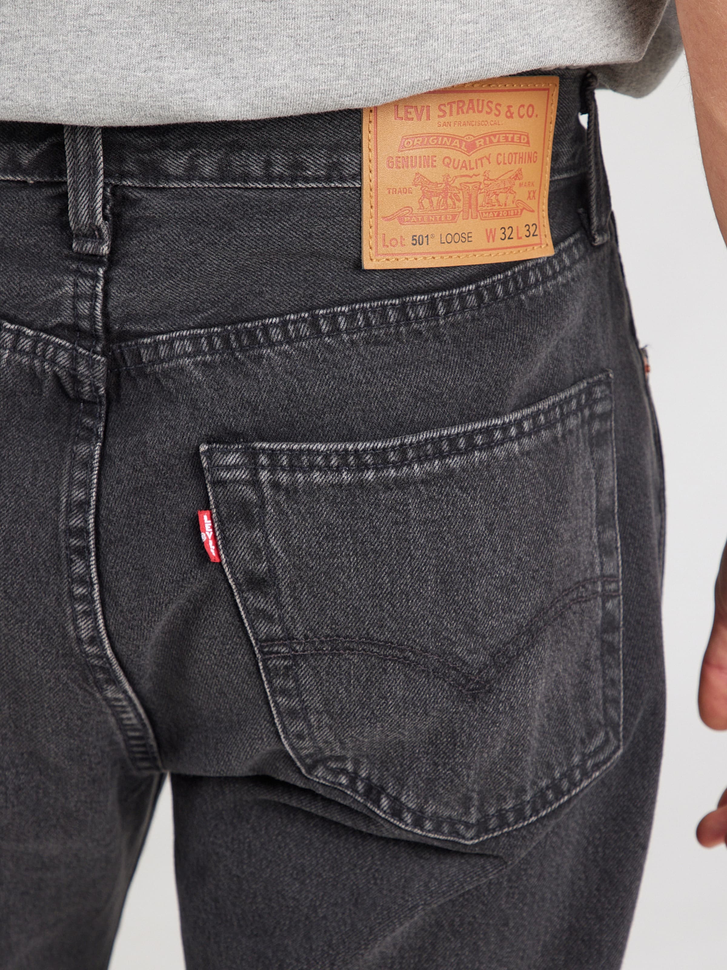 LEVI'S ® Loose fit Jeans '501® Loose' in Black Denim | ABOUT YOU