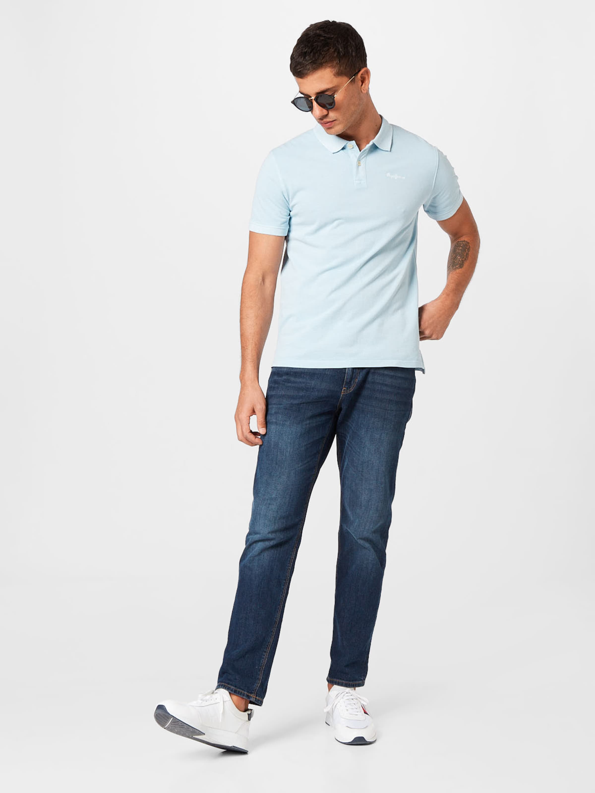 Männer Shirts Pepe Jeans T-Shirt in Hellblau - QH23702 Männer Shirts Pepe Jeans T-Shirt in Hellblau - QH23702
