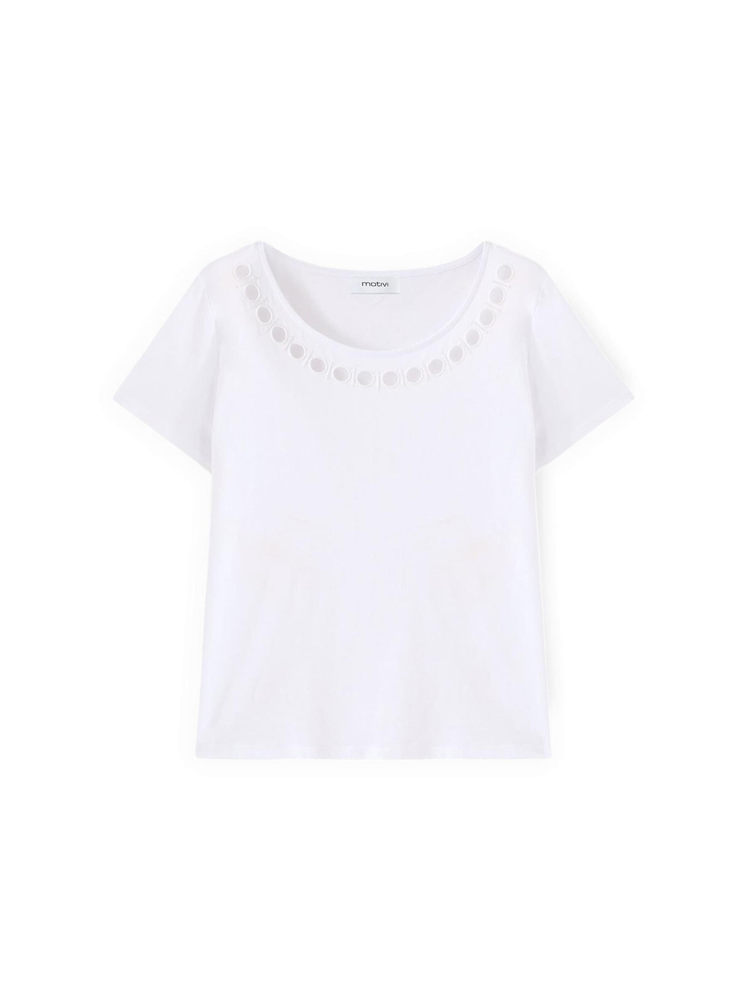MOTIVI - Camiseta en blanco: frente