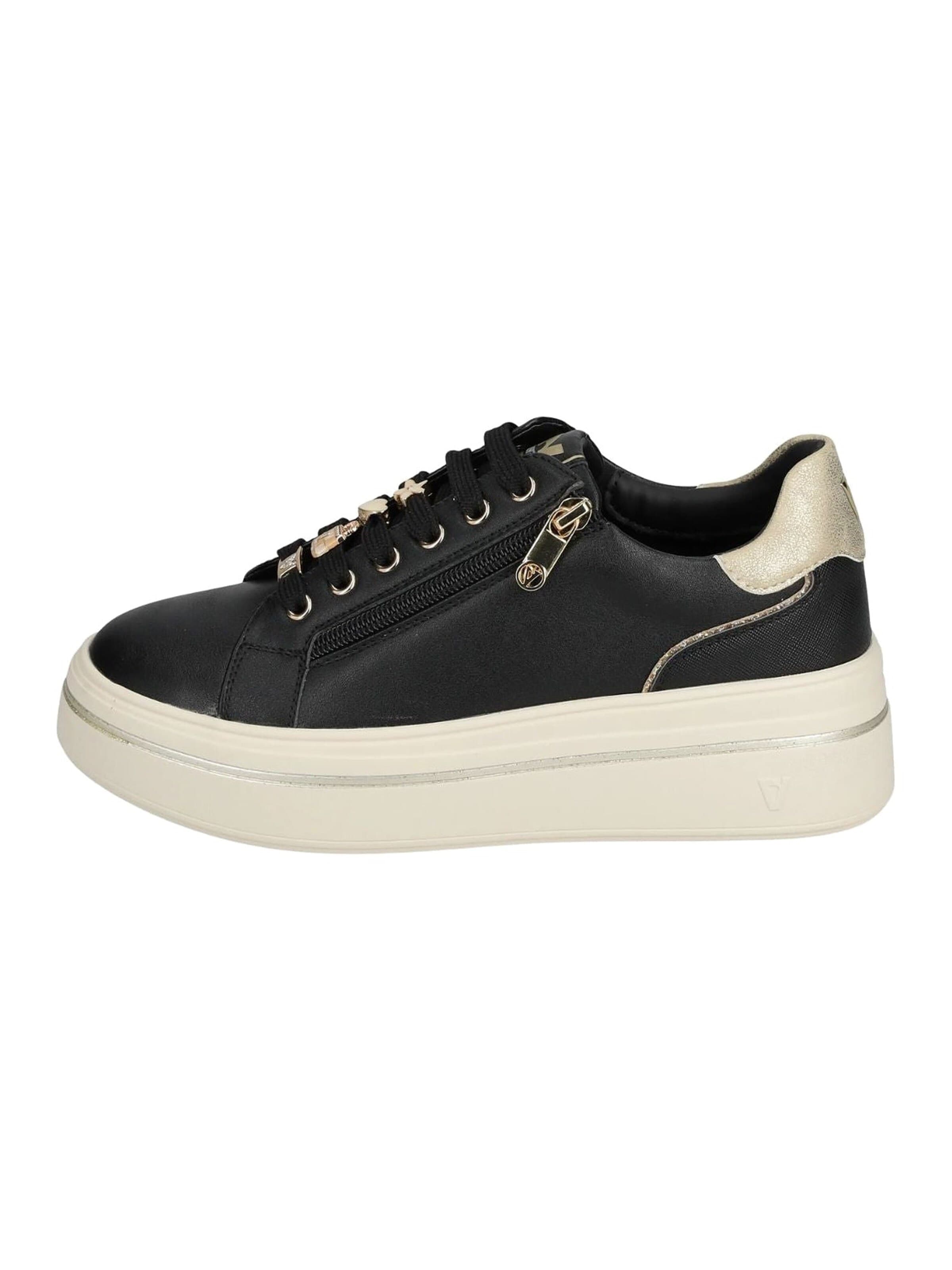 Sneaker bassa 'Valleverde Sneaker Nera' di Valleverde in nero: frontale