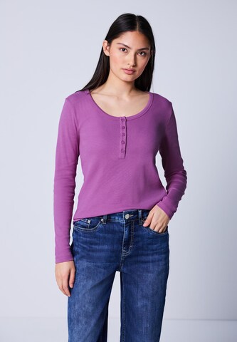 Street One Studio Shirt in Purple: front
