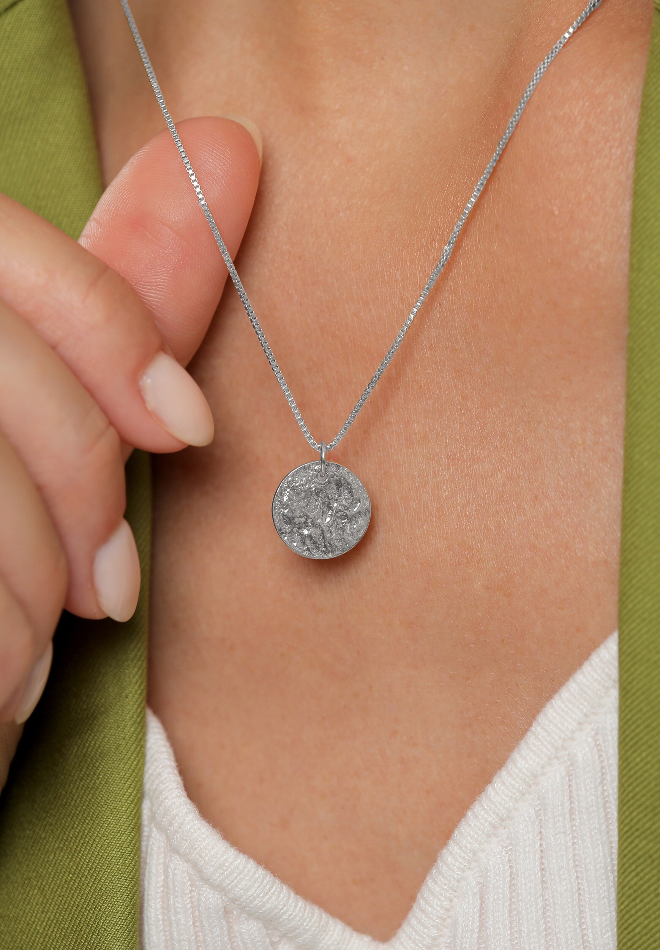 ELLI Lánc - ezüst: elől