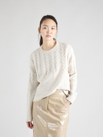 Pull-over 'DANI' Noisy may en beige : devant