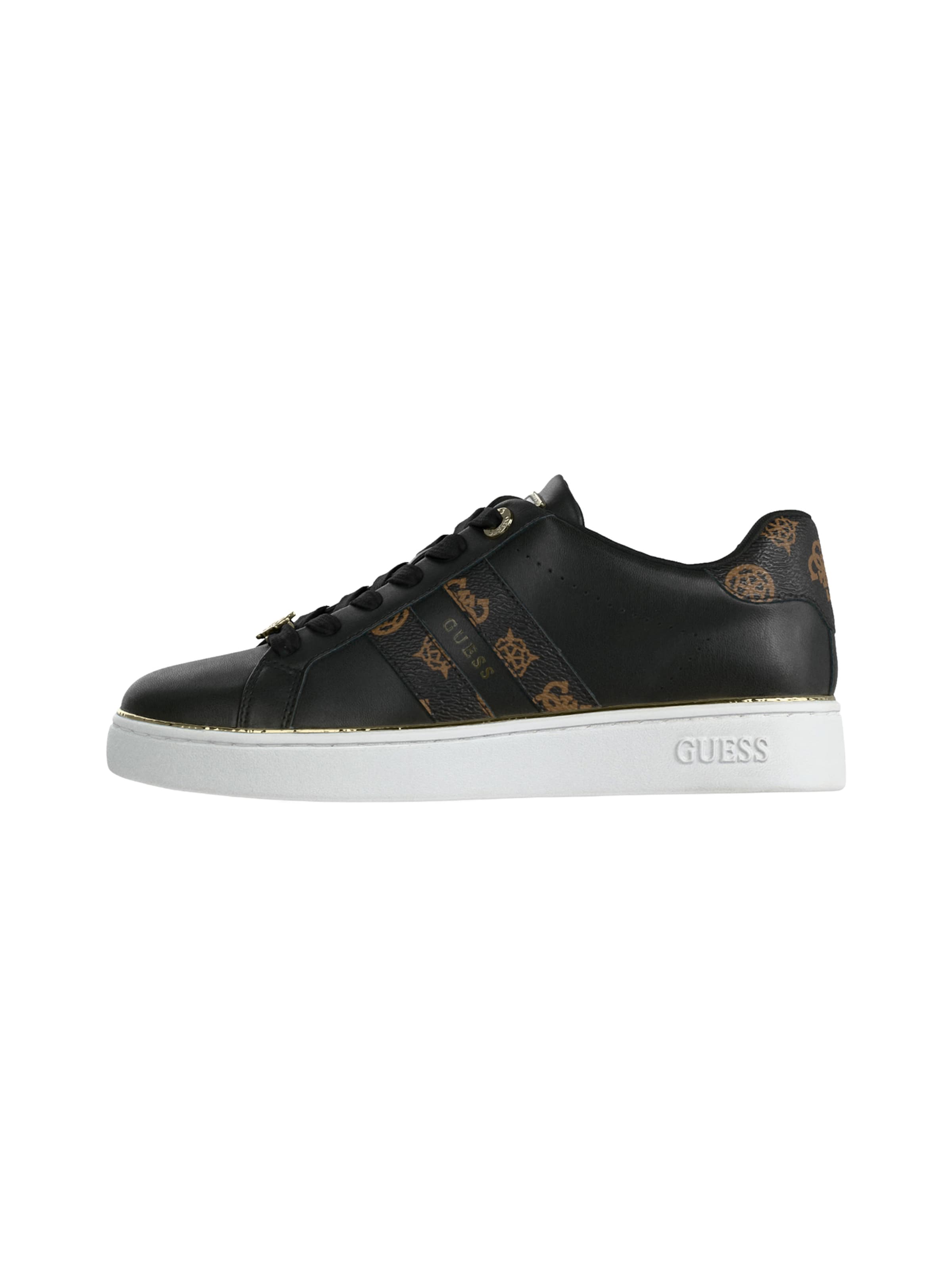 GUESS - Zapatillas deportivas bajas 'Barlie' en negro: frente
