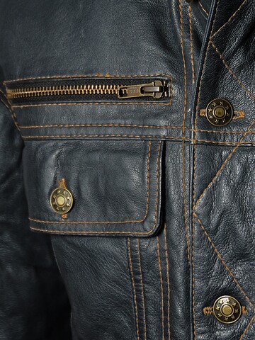 Be  Noble Tussenjas 'Lederjacke im Jeans Jacken Style' in Blauw