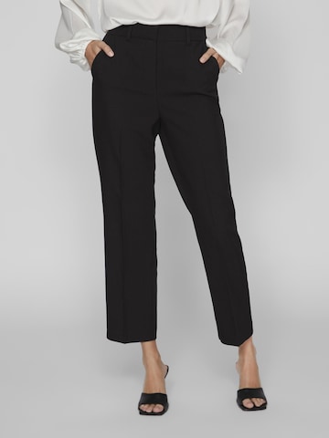 Regular Pantalon à plis 'Selma Ella' VILA en noir : devant