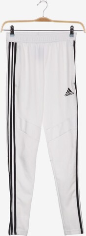 ADIDAS PERFORMANCE Pants in 29-30 in White: front