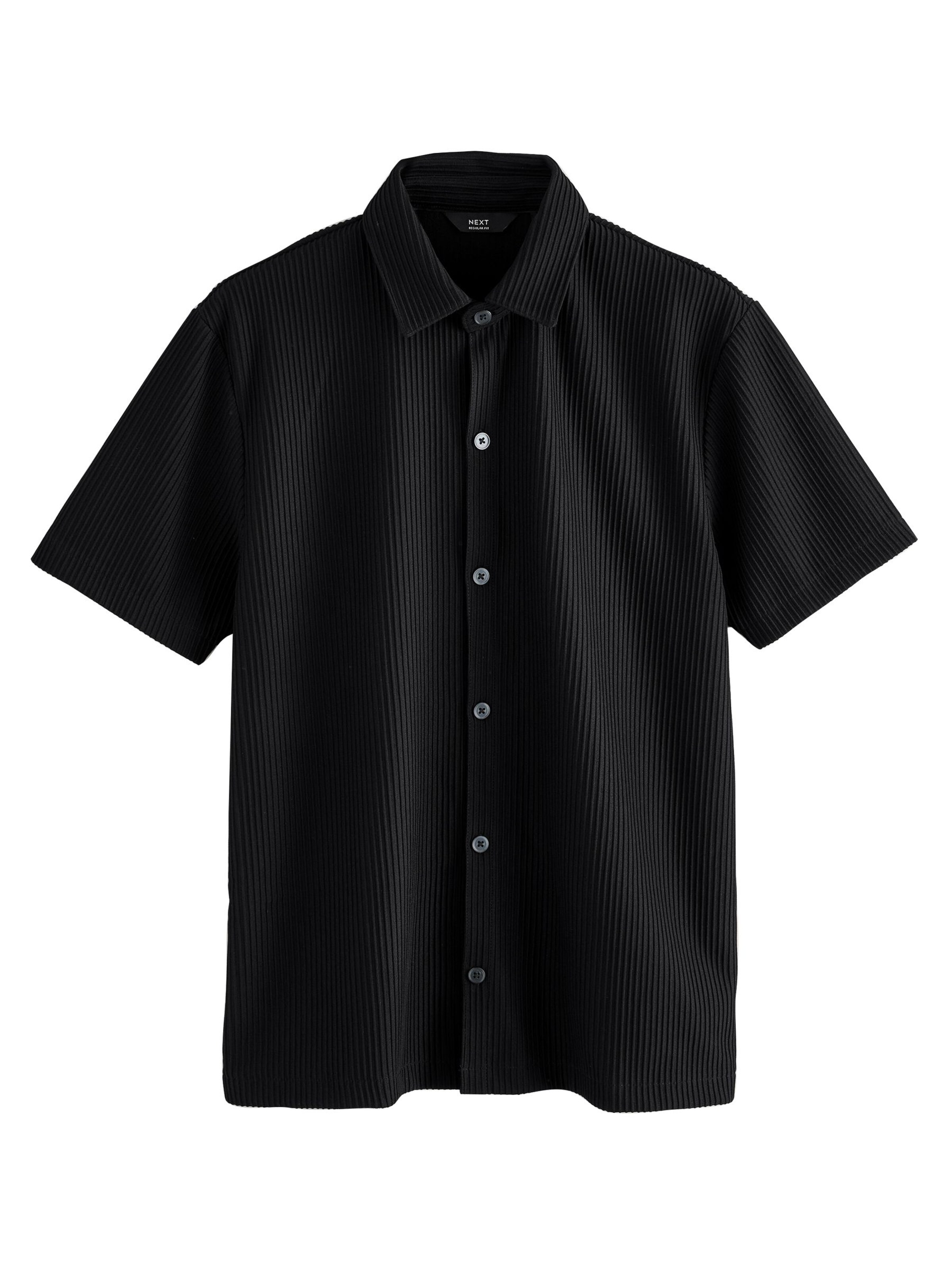 Regular fit Camicia di Next in nero: frontale