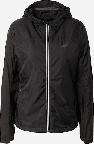 4F Athletic Jacket in Black: front