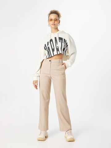 Monki Wide Leg Bukser i beige