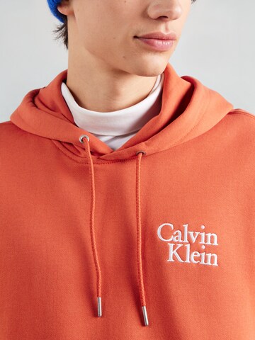 Calvin Klein Jeans Sweatshirt in Orange