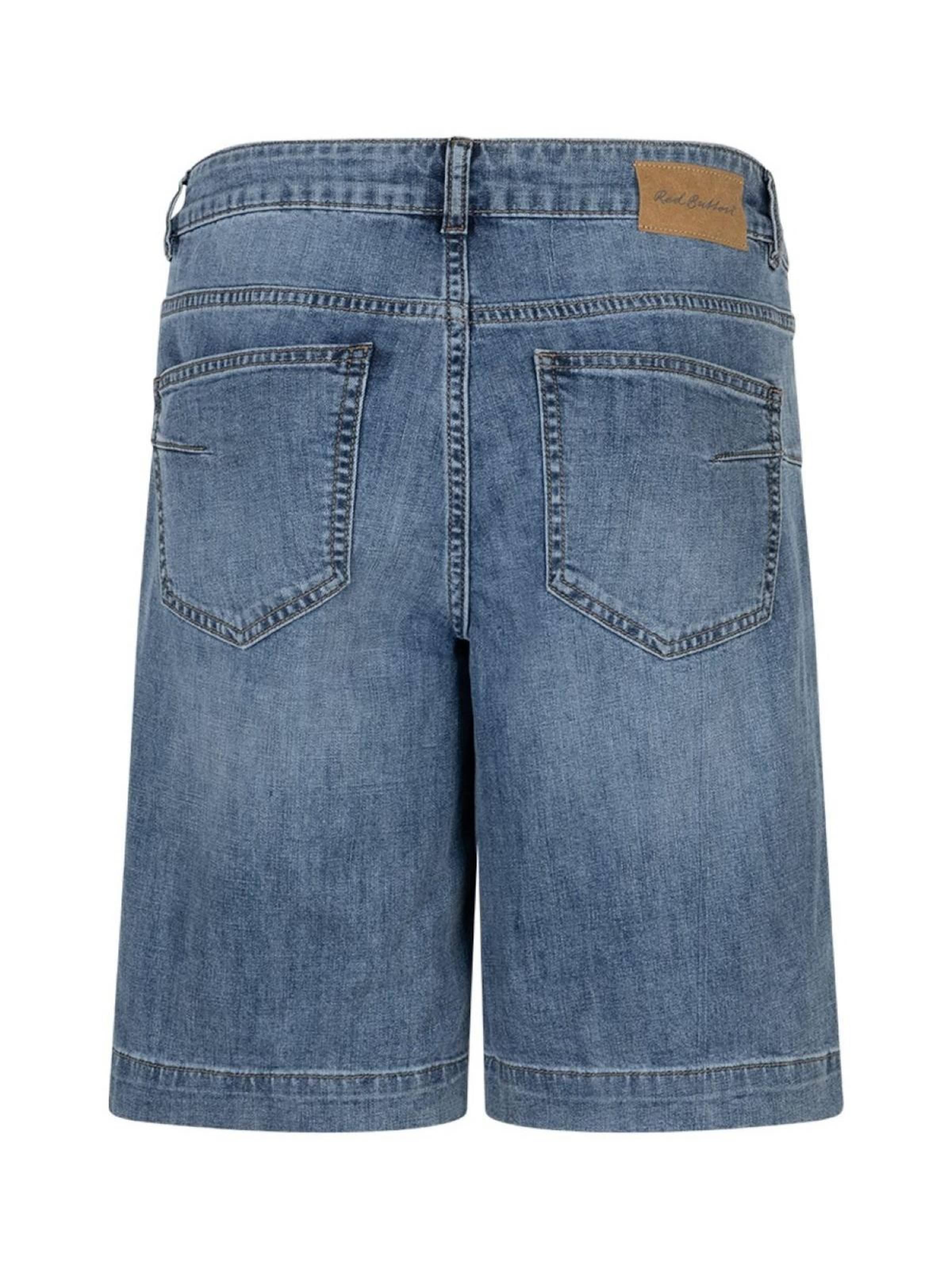 Red Button Regular Pants 'Red Button Kate & scarf blue' in Blue