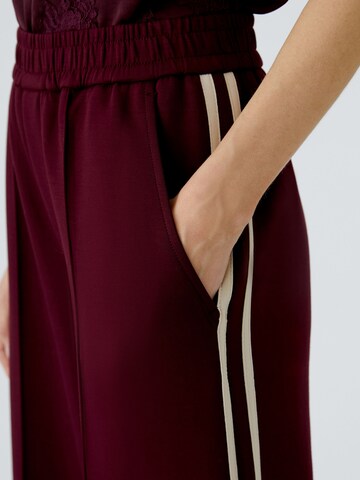OUI Wide Leg Schlupfhose in Rot