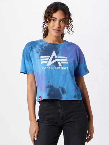 ALPHA INDUSTRIES T-Shirt in Blau: predná strana
