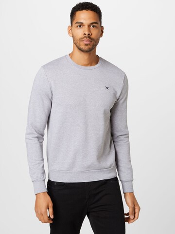 Hackett London Sweatshirt 'HACKETT' in Grau: Vorderseite