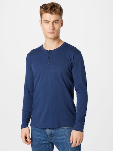 GREENBOMB - Camisa 'Strong' em azul: frente