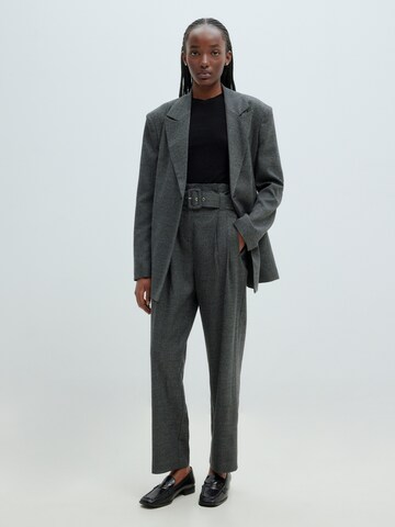 EDITED Regular Pleat-front trousers 'Mya' in Grey