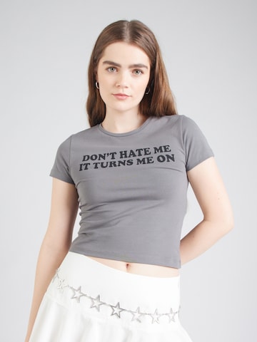 T-shirt 'NMMOLLY' Noisy may en gris : devant