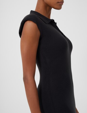 FRENCH CONNECTION Úpletové šaty 'Katie' – černá