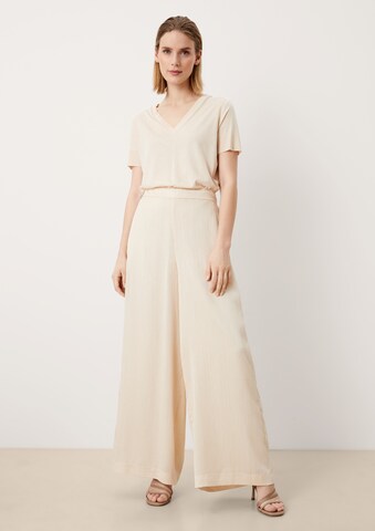 s.Oliver BLACK LABEL Wide leg Pants in Beige