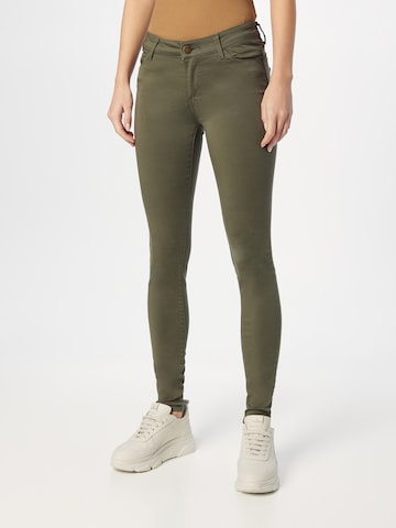 BONOBO Skinny Trousers in Green: front