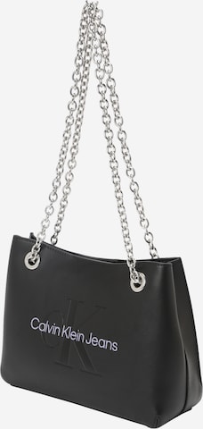 Calvin Klein Jeans Shoulder Bag in Black: front